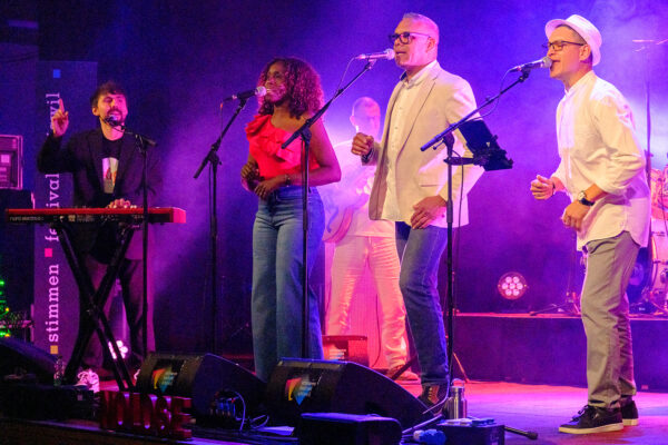 Die Formation Nolosé tritt am Samstag, 6. Juni 2026, an der 22. Ausgabe des Stimmen Festival Ettiswil in der Büelacherhalle in Ettiswil (LU),
Schweiz, auf. Fotograf: Markus Frömml