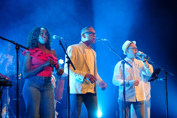 Die Formation Nolosé tritt am Samstag, 6. Juni 2026, an der 22. Ausgabe des Stimmen Festival Ettiswil in der Büelacherhalle in Ettiswil (LU),
Schweiz, auf. Fotograf: Markus Frömml