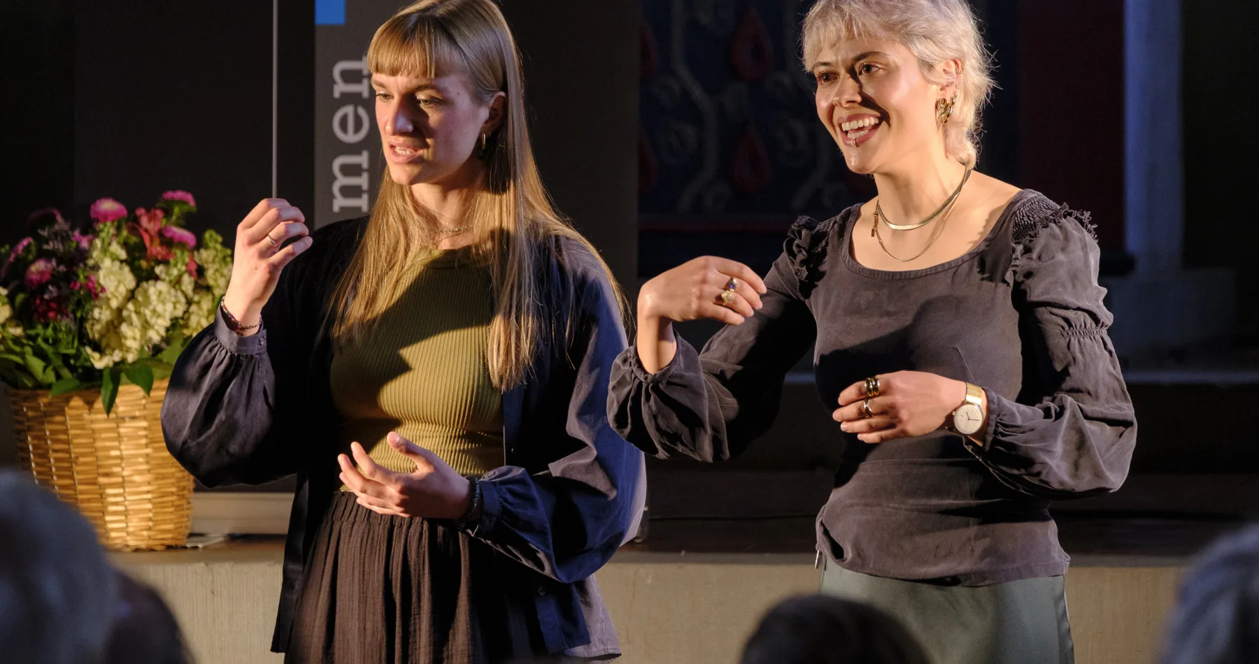 Das Vokalensemble SYAS INK tritt im Rahmen des Förderformats «Stimmfenster» am Samstag, 6. Juni 2026, am Stimmen Festival Ettiswil in der Büelacherhalle in Ettiswil (LU), Schweiz, auf. Fotograf: Markus Frömml