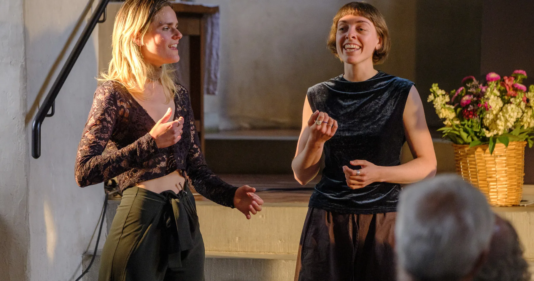Das Vokalensemble SYAS INK tritt im Rahmen des Förderformats «Stimmfenster» am Samstag, 6. Juni 2026, am Stimmen Festival Ettiswil in der Büelacherhalle in Ettiswil (LU), Schweiz, auf. Fotograf: Markus Frömml