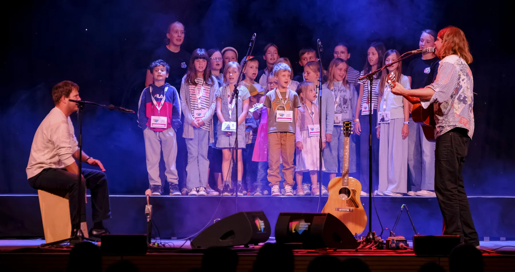 Laurent & Max treten mit einem Familienkonzert am Samstag, 6. Juni 2026, im Rahmen des Stimmen Festival Ettiswil in Ettiswil (LU), Schweiz, auf. Fotograf: Markus Frömml